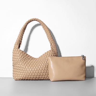 Woven Hand Bag for Women One Shoulder Women's Bag Soft Leather Armpit Bag Designer Handbag Hand-held Bag for Evening