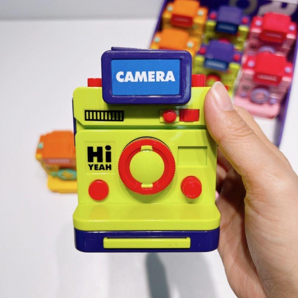 

Education Analog Digital Camera Toys Puzzle Toy Instant Camera Model Toy Fine Motor Skills Toys зелений