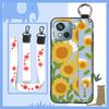 Soft case Wrist Strap Phone Case For Blackview Oscal C80 Shockproof Anti-dust Oil Painting Wristband Durable Kickstand