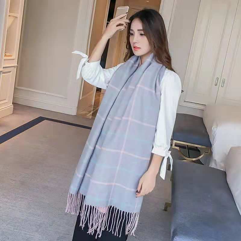 Scarf for Women Plaid Scarves Winter Warm Oversized Pashmina Tartan Scarves