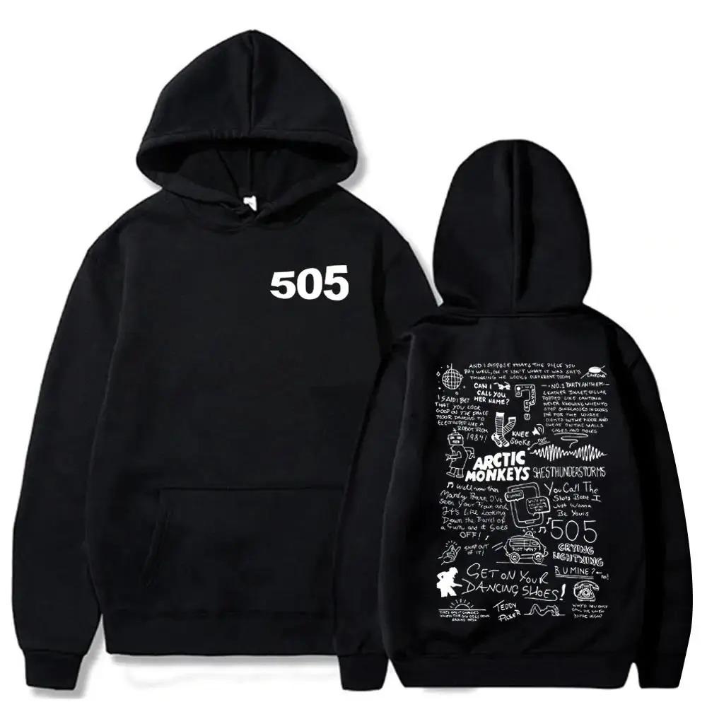 505 Hoodie Arctic Monkeys Music Hoodie Arctic Monkeys Merch Подарок для фанатов Arctic Monkeys Пуловер Топы Уличная одежда Унисекс S
