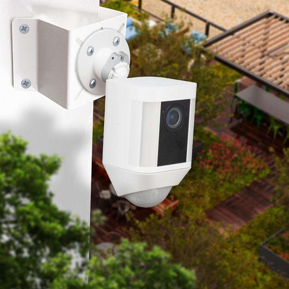 White Corner Mounting Bracket Pole Mount Holder  For CCTV LED Lamp Solar Panels Cameras