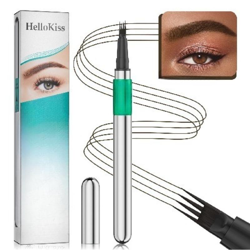 Four-pronged Liquid Eyebrow Pencil Four-tip Forked Liquid Eyebrow Pencil Four-prong Waterproof Sweat-proof and Less Likely To Smudge Eyebrow Pencil