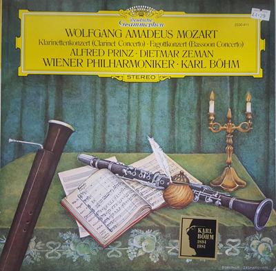 Disc LP ALFRED PRINZ, DIETMAR ZEMAN, KARL B - Mozart Concert pentru clarinet în 2530411 Deutsche Grammo 1981 Germania Clasic Folosit