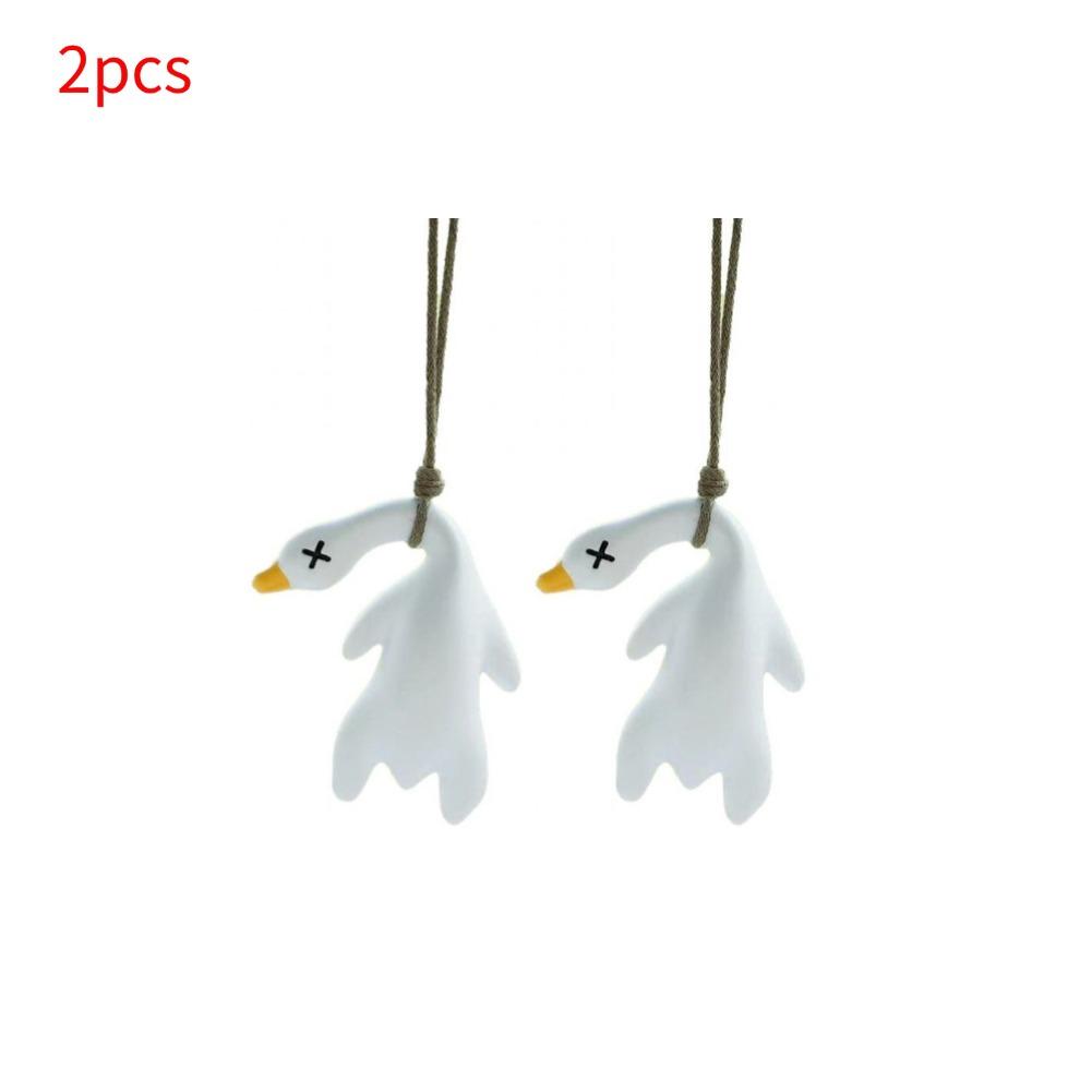 Car‘s Mounted Color Changing Roast Duck Pendant Resin Harmless Originality Rearview Mirror Decoration Cute Swing Lanyard Hanger
