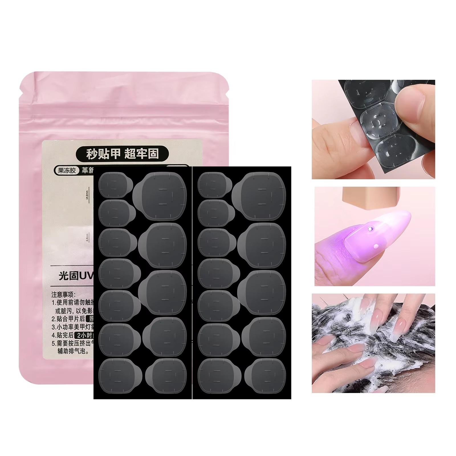 

288PC False Nails Tips Coffin Almond Colorful French Acrylic Press On Nails Pre-Design Gel Nails Art Capsule For Girls Women