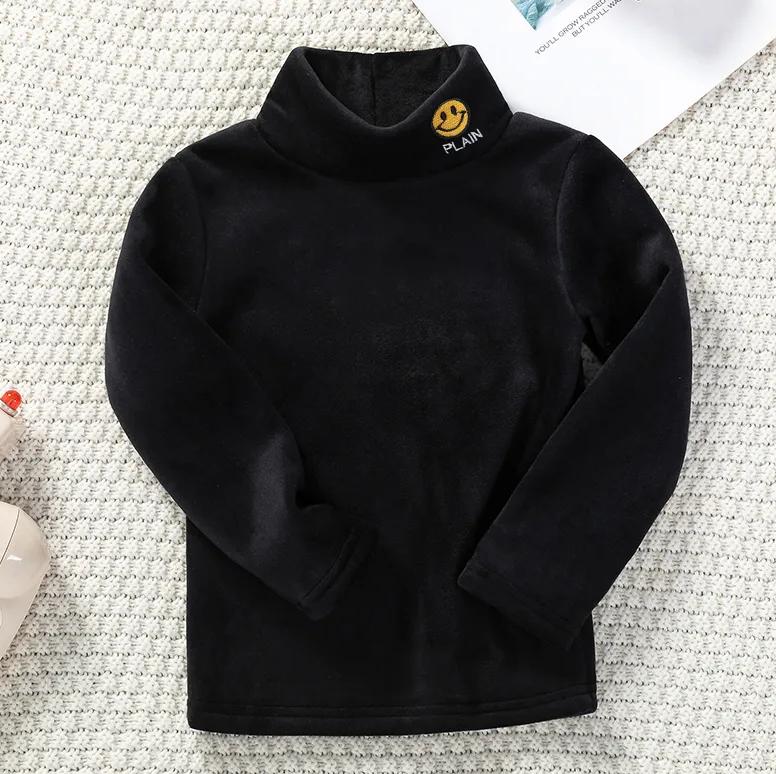 

Милые девушки осень зима бархат утолщенные пуловеры теплые модные малыш мальчики девочки плюшевые теплые толстовки пуловеры 160 чёрный
