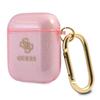 Guess Gua2Ucg4Gp Airpods 1/2 Coverróżowy/Pink Glitter Collection