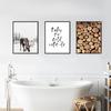 Winter Print Moose Log Cabin Wall Art Woodland Christmas Decor Rustic Winter Canvas Poster Modern Nordic Living Room Home Decor