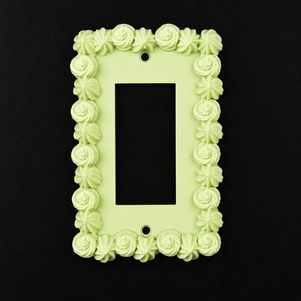 Cream Style Light Switch Cover Piping Texture Wall Plate Cover Decorative Wall Plate  Bedroom Decor