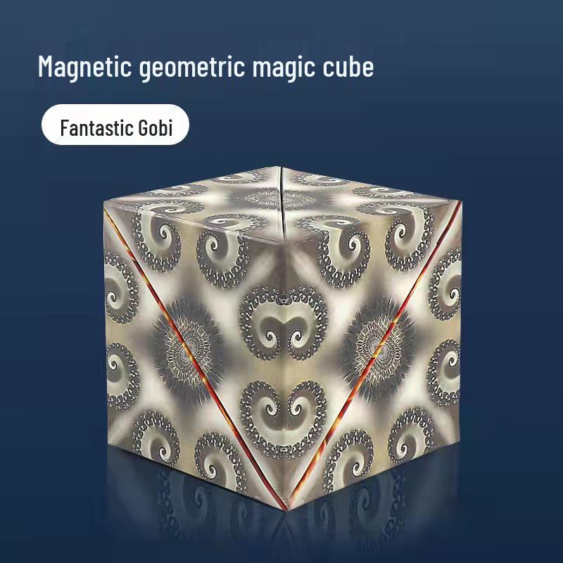 Cub Geometric Magnetic 3D - Jucărie Educativă pentru Copii și Ameliorator de Stres