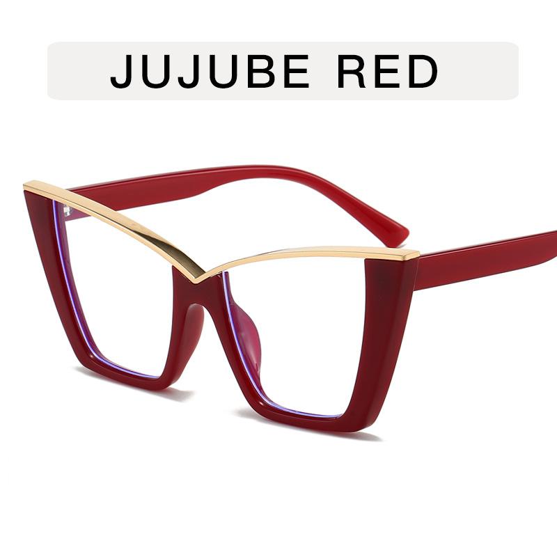 Butterfly Shape Woman Eyeglasses European American Stylish Glasses Frame Blue Light Blocking Women's Glasses