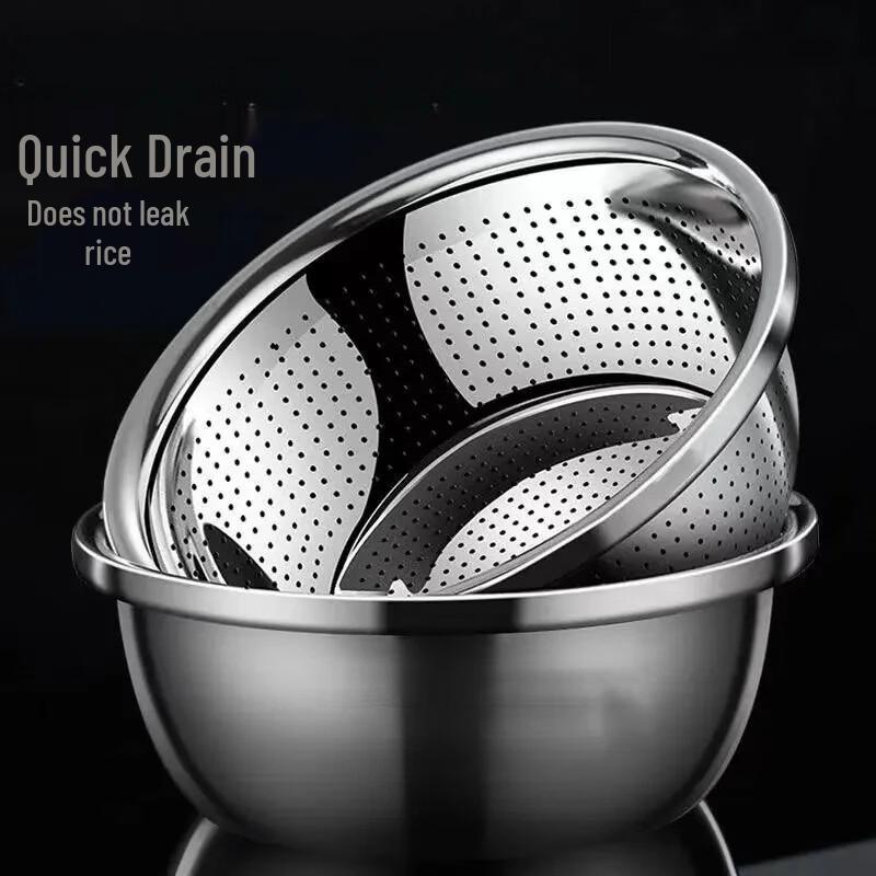 

Ruhan 316L Stainless Steel Drainer and Basin Set