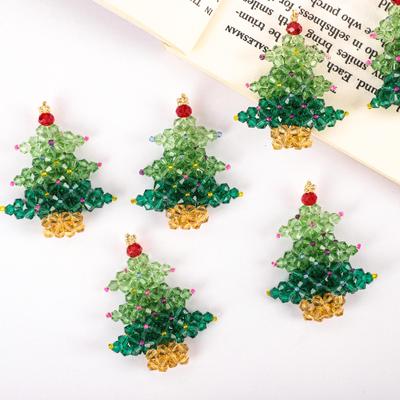 Weihnachtsserie Festlicher Kranz, Baumanhänger, DIY-Ohrringe, Handy-Anhänger, Tasche & Halsketten-Zubehör