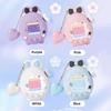 Cute Bunny Shape Silicone Protective Cover with Panel Sticker Pendant Knob Cover Decorative Cover for Tamagotchi Paradise