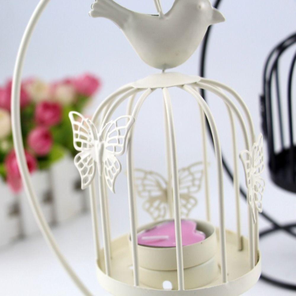 Závěsný design Leaf Svícen Dutý železný svícen Ornamenty Jídelní stůl