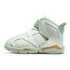Jordan Air  6 LTL Flex GC Retro Durable Support Cushioning High-Top Walker Shoes Light Green Baby Shoes DN1769-073