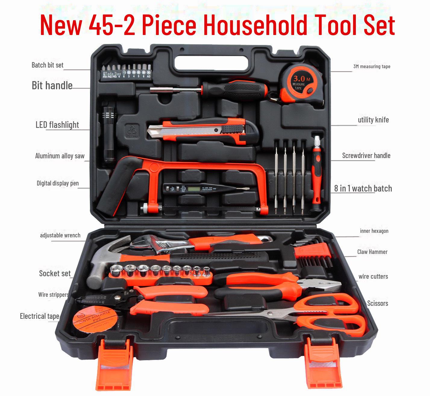 

Повний набір ручних та електроінструментів для дому