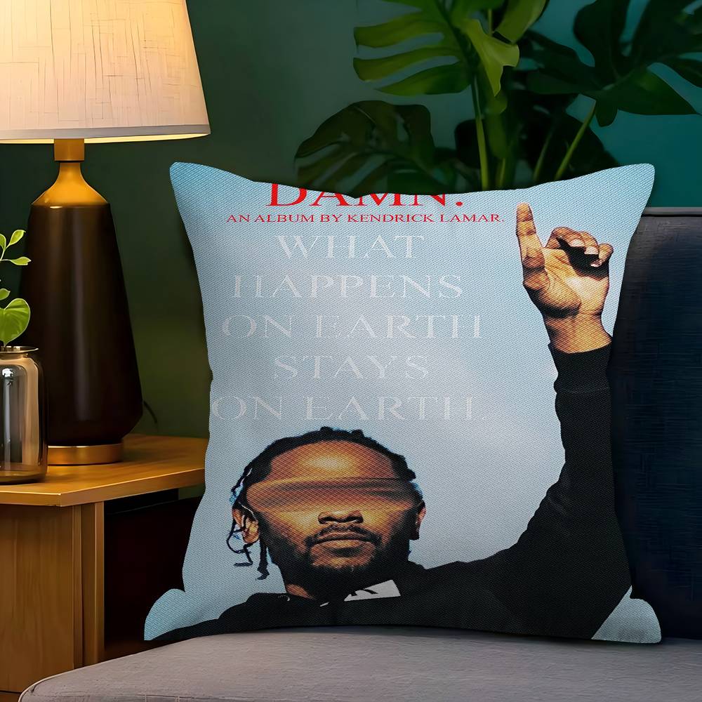 Kendrick Lamar Cushion Cover Inches Farmhouse Decor Home Throw Pillow Covers For Couch Decorations