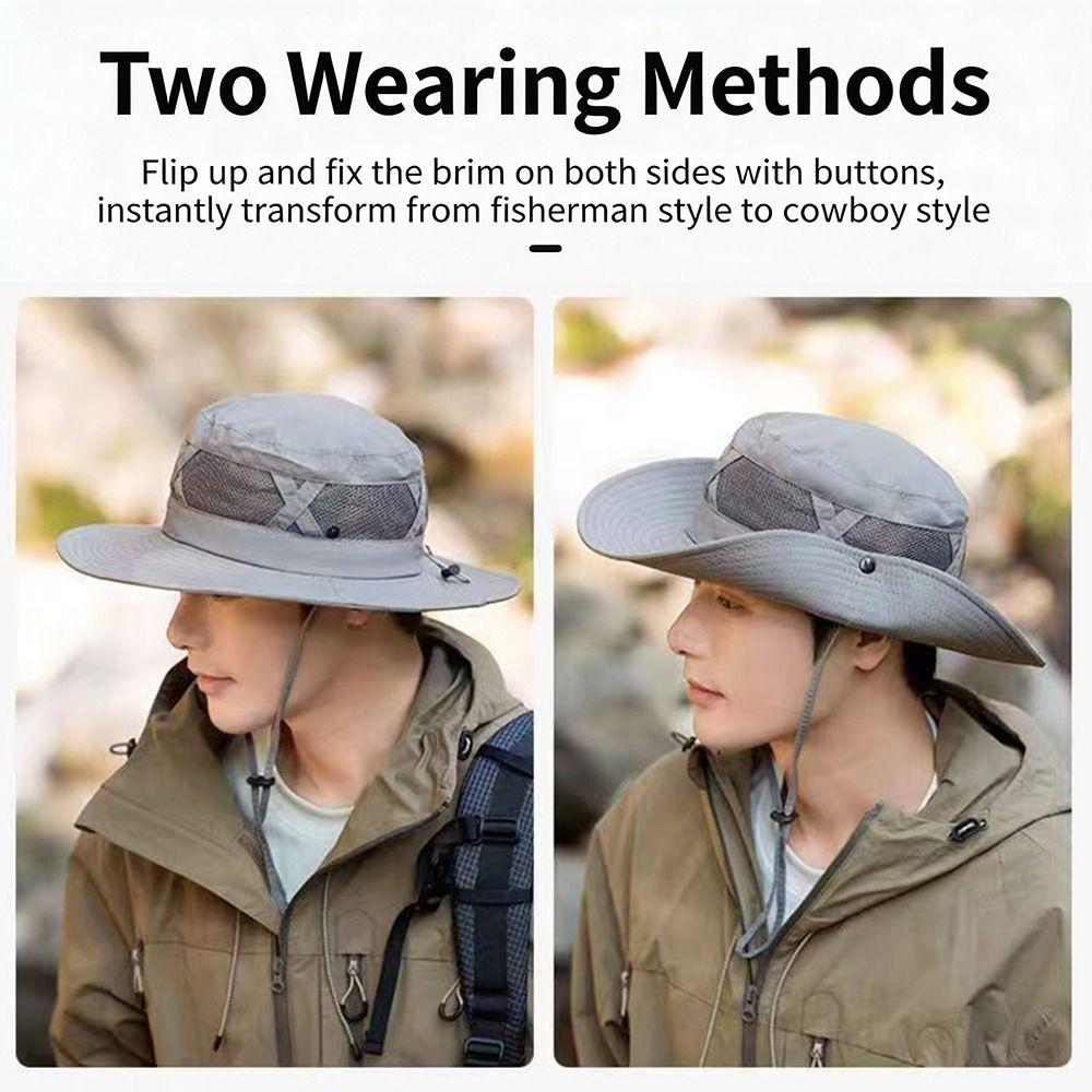 Fashion Breathable Summer Bucket Hat Portable Casual Sun Hat Sun Protection Panama Cap Mountaineering