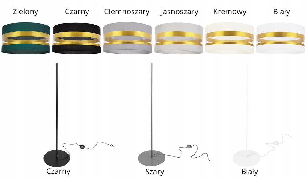 FLOOR LAMP GOLDEN LAMPSHADE ELEGANT COLORS