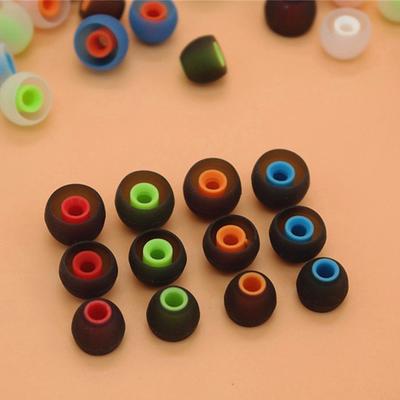 6 Pairs 12 PCS 3.8mm Soft Silicone In-Ear Earphone Covers Earbud Tips