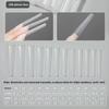 Coffin Shape Sandwich Nail Forms Ultra-Thin False Nails Nail Tips  for Profional Use In Nail Salons