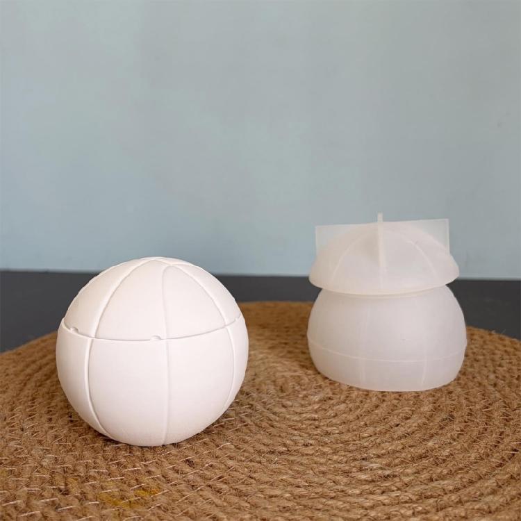 Stampo in Silicone Traslucido per Progetti di Tazze a Forma di Palla Sportiva, Forma Divisa per Espositori in Resina e Artigianato in Gesso Fai-da-te
