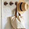 Solid Wood Wall Mount Hook No Drilling Wood Hook Space Saving Suction Cup Hook  Bathroom Storage