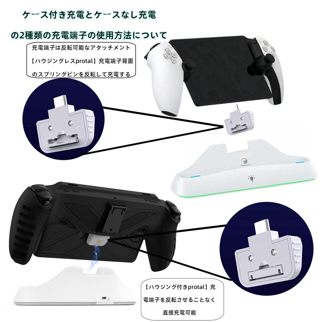 New Upgraded KaliTe Charging Stand for PS Compatible with PS Portal and Portable Remote Features Fast Triple Safe Charging and Triple Overcharge
