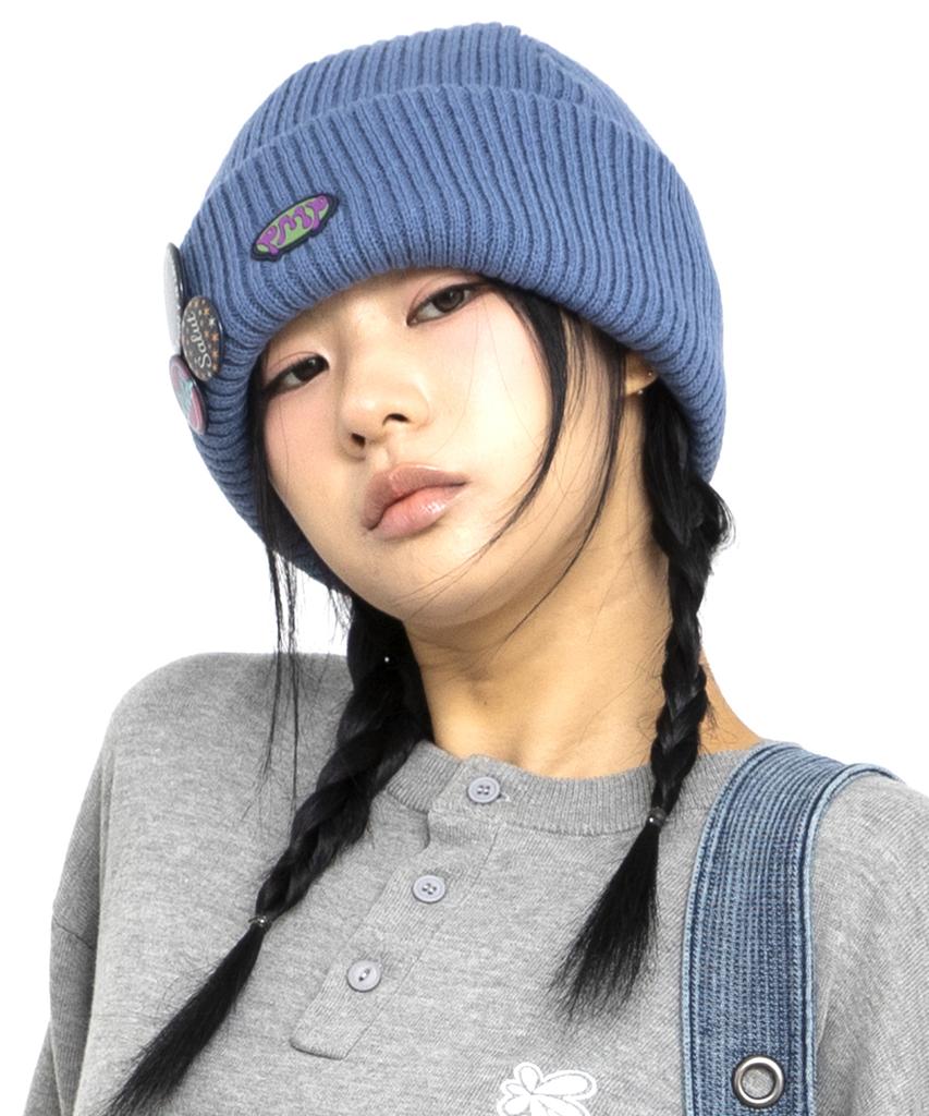 GLACK Gzc002 Pmp Logo Big Beanie (Blue)