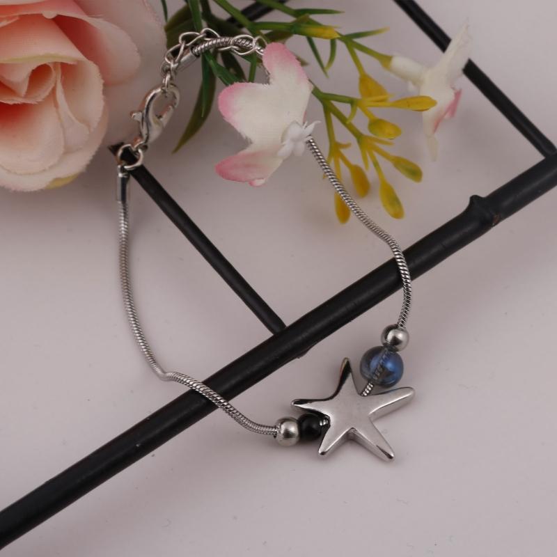 Blue Star Bracelets Simple and Elegant Alloy Star Wristband Minimalist and Chic Star Charm Handchain Fashion Jewelry