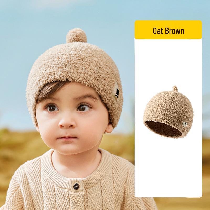 Infant Lemon Wool Hat - Cute Knitted Winter Hat for Boys and Girls, Autumn and Winter Collection