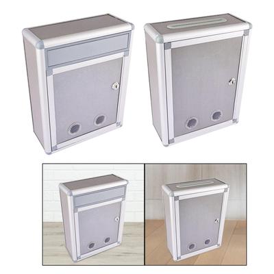 Locking Wall Mounted Mailbox Outside Rustproof Waterproof Weatherproof Mailbox with Key Lock for Business Home Office Letter
