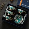 European Coffee Cup Afternoon Tea Tea Set Elegant Bone China Cup Saucer Spoon Set Mugs Coffee Cups