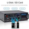 5.3*19.6*7.5cm High Power Bluetooth Stereo Amplifier Household Theater Karaoke Audio Amplifier Public Broadcasting System