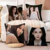 Angelababy Cushion Cover Soft Plush Fabric DoubleSided Printed Sofa Cushion Cover for All Seasons Home Decor Gift