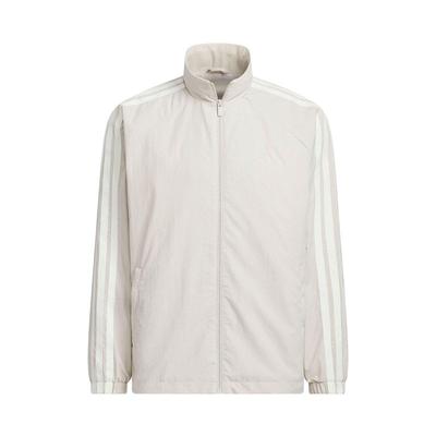 Sports Lifestyle Series Casual Striped Zipper Long Sleeve Jacket Men Jackets Beige KC3894