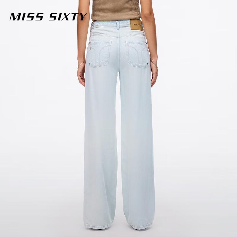 MISS SIXTY Women's 2025 Summer Hemp Blend Straight-Leg Jeans