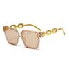 High-quality Large Frame Square Sunglasses Women Men Exquisite Brand Sun Glasses Leisure Travel Lady Man Glasses UV400