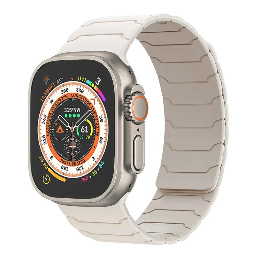 Silicone Magnetic Strap for Apple Watch Band Ultra 3 49mm Series 11 46mm 9/8/7 45 41mm Sport Bracelet IWatch 6 5 4 SE3 44mm 40mm
