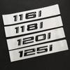 3d ABS Black Logo 114i 116i 118i 125i 130i 135i 140i 120i Emblem Letters Sticker Car Trunk Badge For F20 E87 F21 Accessories
