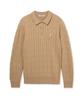 USPOLOASSN Classic Cable Collar Knit _Beige