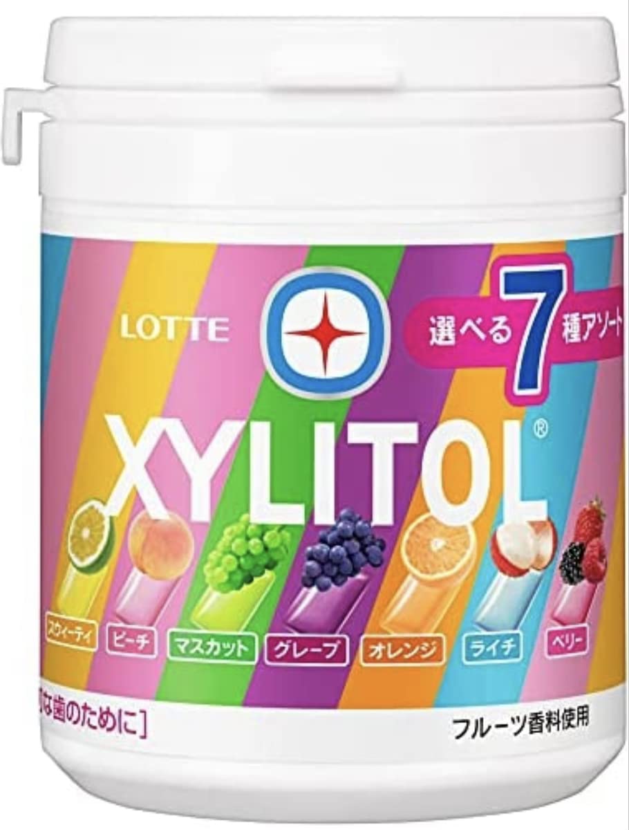 

Жевательная резинка Lotte Xylitol 7 видов, ассорти, бутылочки 143 г x 6 шт.