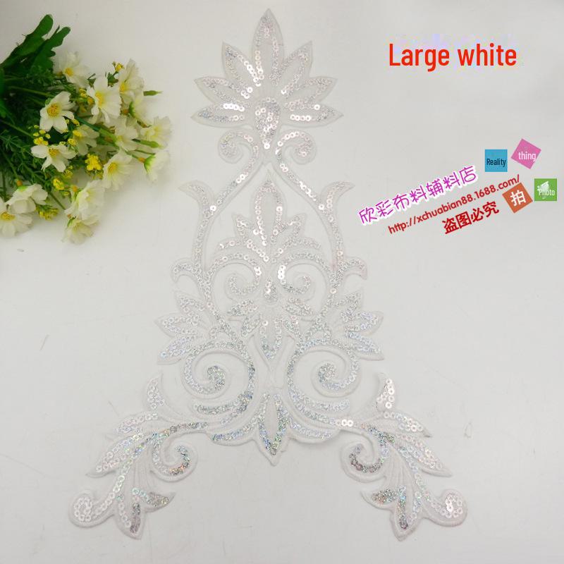 DIY National Embroidery Flower Patch - Large, Hot Stamping, Fabric Costume Accessory (7109#)