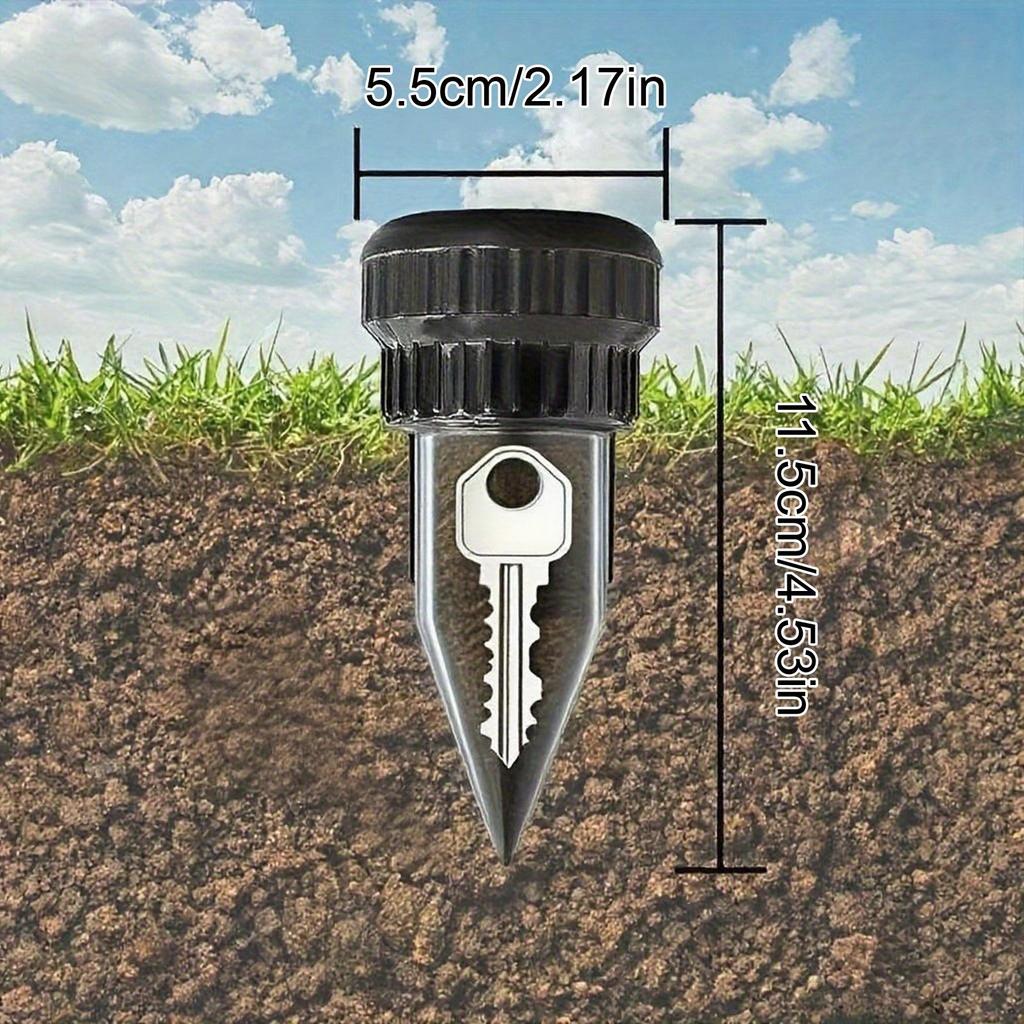 Key Hider Safe Box Outdoor Security Lockbox for Spare House Keys Waterproof Storage Case for Garden Yard Garage Travel Beach