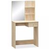 VidaXL Coiffeuse Bois d’ingénierie 75x40x141 cm Chêne 244862
