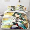 3D Print Anime Genshin Impact Xiao SUCROSE Qiqi Duvet Cover Cartoon Bedding Sets Bed Set Quilt Comforter Covers Home Textiles