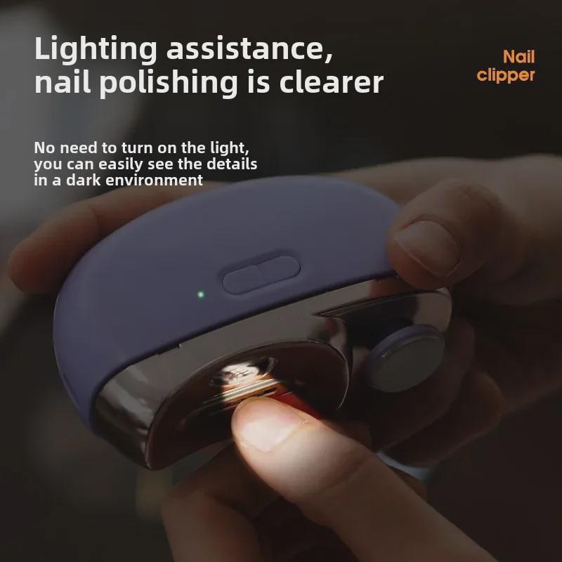 Automatic 2-in-1 Electric Nail Polisher & Clipper for Kids - Anti-Splash Design
