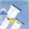 White Air Conditioning Drain Pipe Cuttable Corrugated Drainpipe Universal Dehumidifier Drain Hose With Cut Connect Clamp